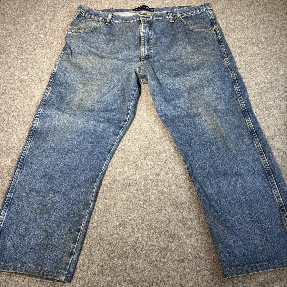 Wrangler Cowboy Cut Collection Jeans Mens 42X30 (Fits 42X26) Western Blue Denim